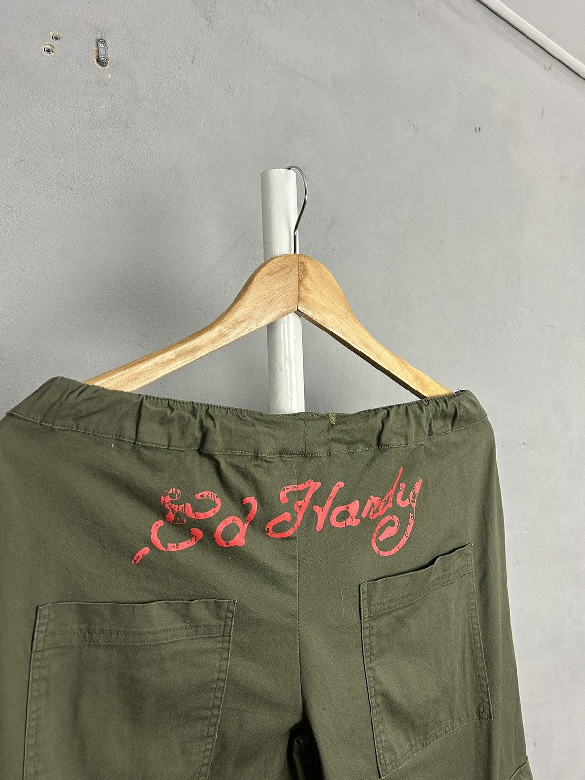 Ed Hardy CRAZY Ed hardy Cargo Pants Baggy joggers big Logo Size US 31 - 5 Thumbnail