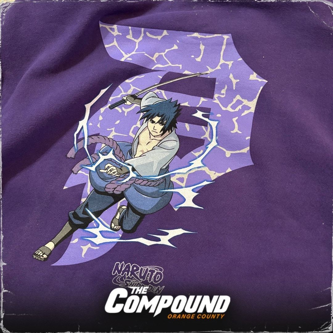 Primitive Primitive x Naruto - Sasuke Uchiha Hoodie - Purple - Medium Size US M / EU 48-50 / 2 - 6 Thumbnail