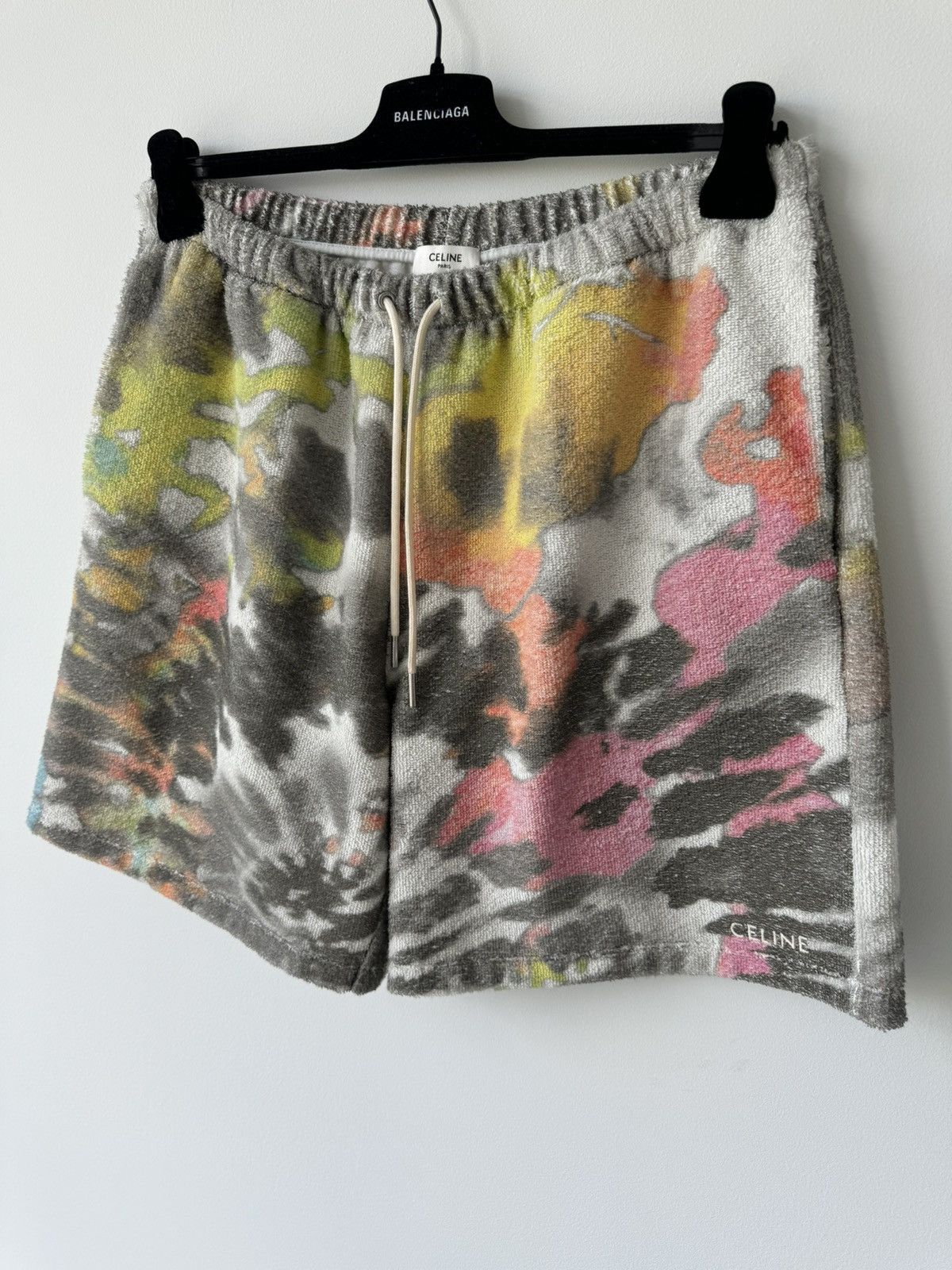Celine CELINE SS24 TIE DYE TERRY COTTON SHORTS Size US 34 / EU 50 - 2 Thumbnail