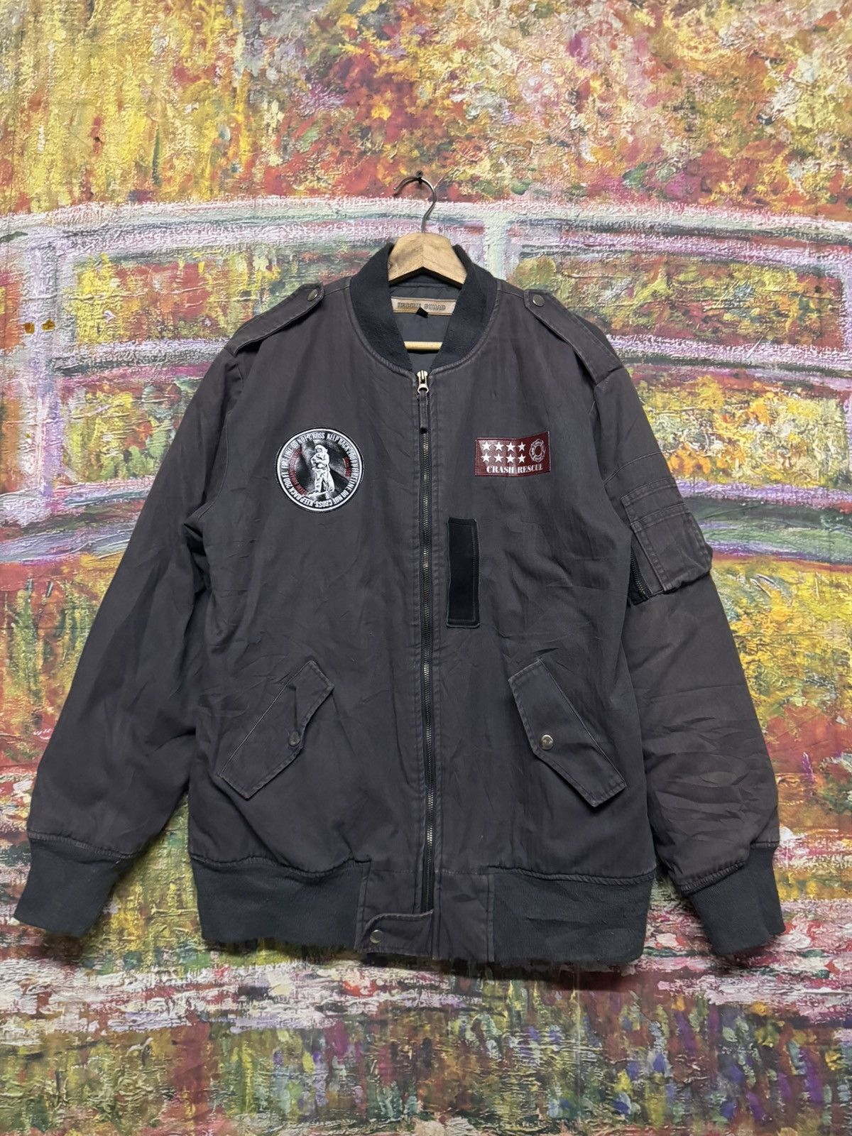 Japanese Brand Rescue Squad Bomber jacket Size US L / EU 52-54 / 3 - 1 Thumbnail