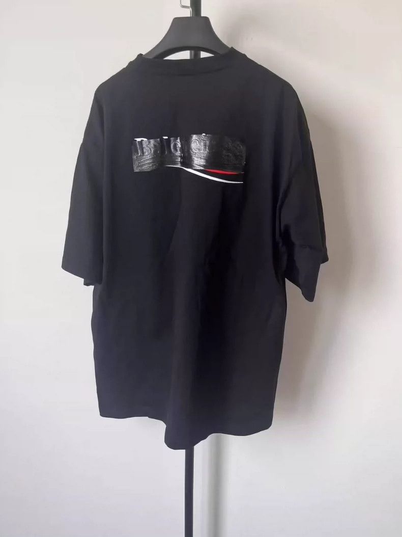 Balenciaga Balenciaga Solid logo print shaded crew neck short sleeve Size US L / EU 52-54 / 3 - 2 Thumbnail