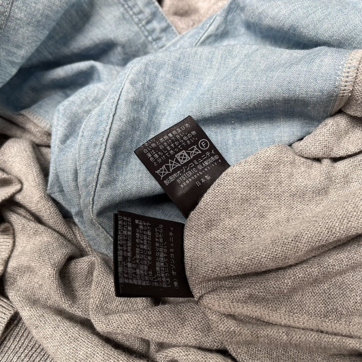 Hysteric Glamour Hysteric Glamour Chambray x Cardigans Sweater "Evil Angle" Size M / US 6-8 / IT 42-44 - 9 Thumbnail