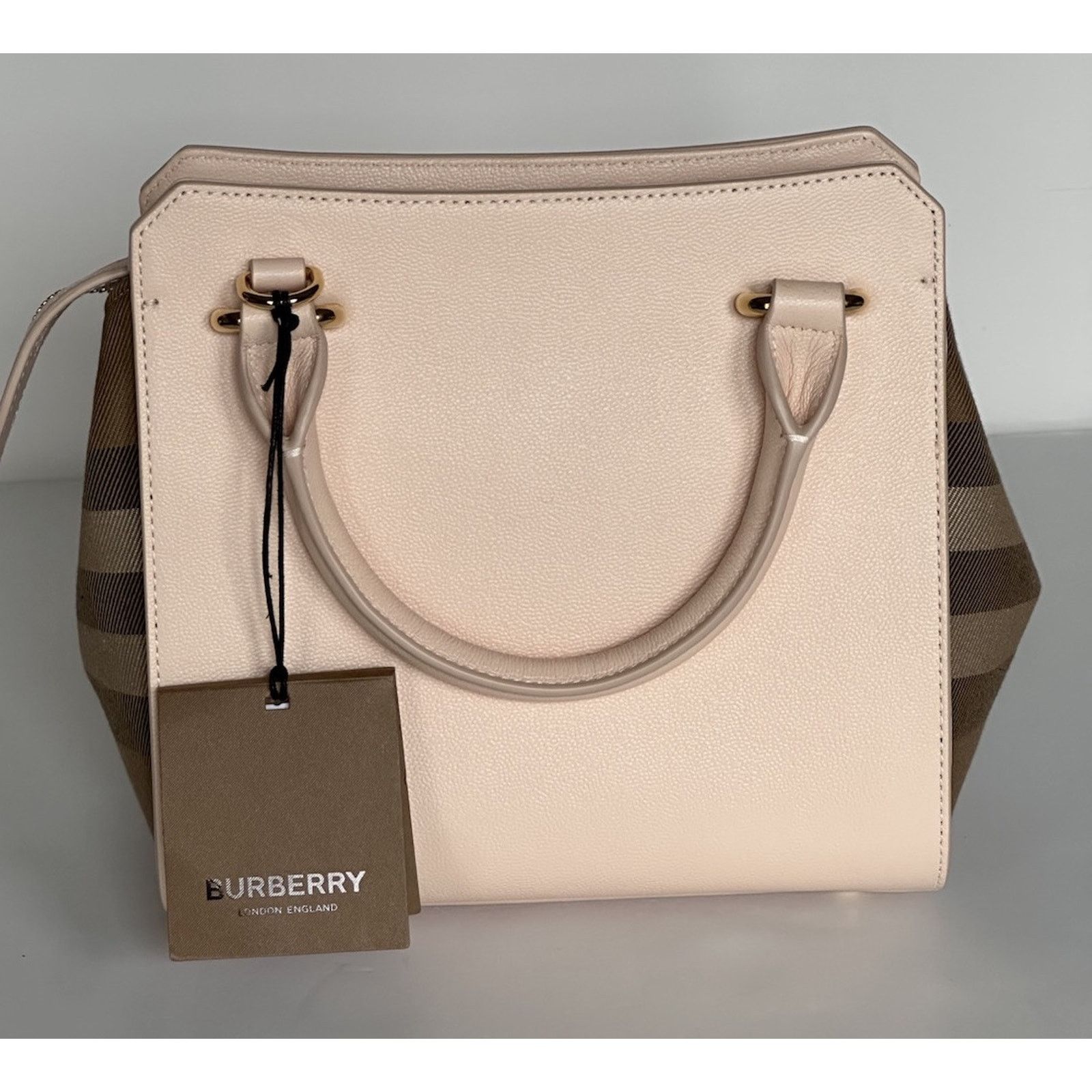 Burberry Burberry Banvell Mini Leather Cross Body Bag Cameo 8084487 Size ONE SIZE - 5 Thumbnail