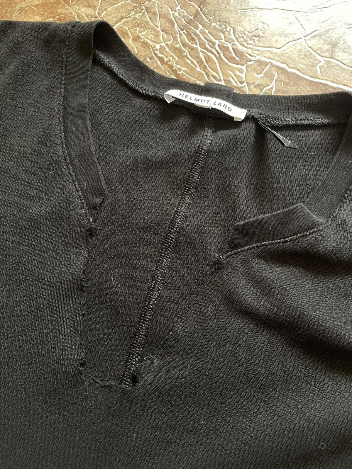 Helmut Lang Helmut Lang Distressed Long Sleeve Size S Size S / US 4 / IT 40 - 5 Thumbnail