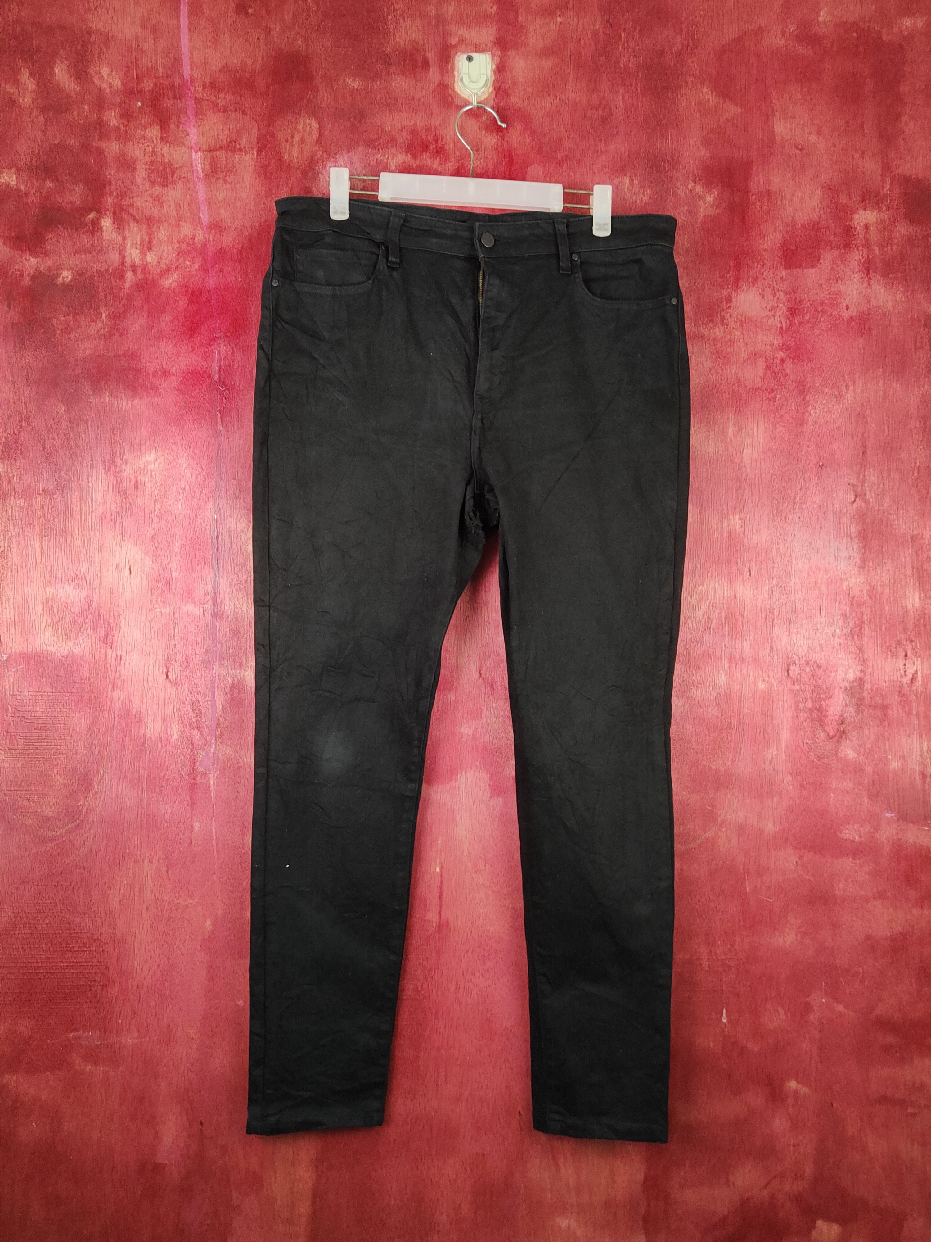Japanese Brand Uniqlo Black Multipocket Skinny Jeans #S1429 Size US 34 / EU 50 - 1 Thumbnail