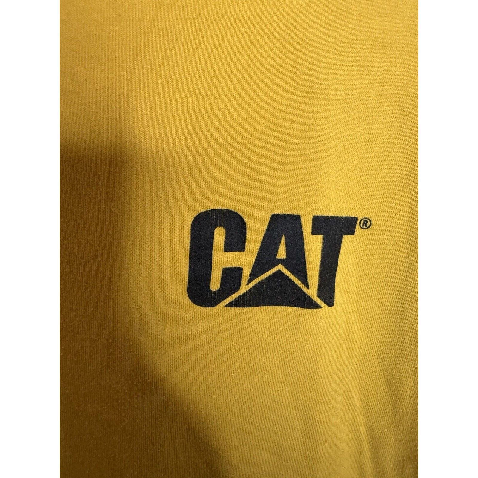 & Other Stories CAT Workwear Shirt Mens Large Yellow Crew Neck Long Sleeve Size US L / EU 52-54 / 3 - 2 Thumbnail