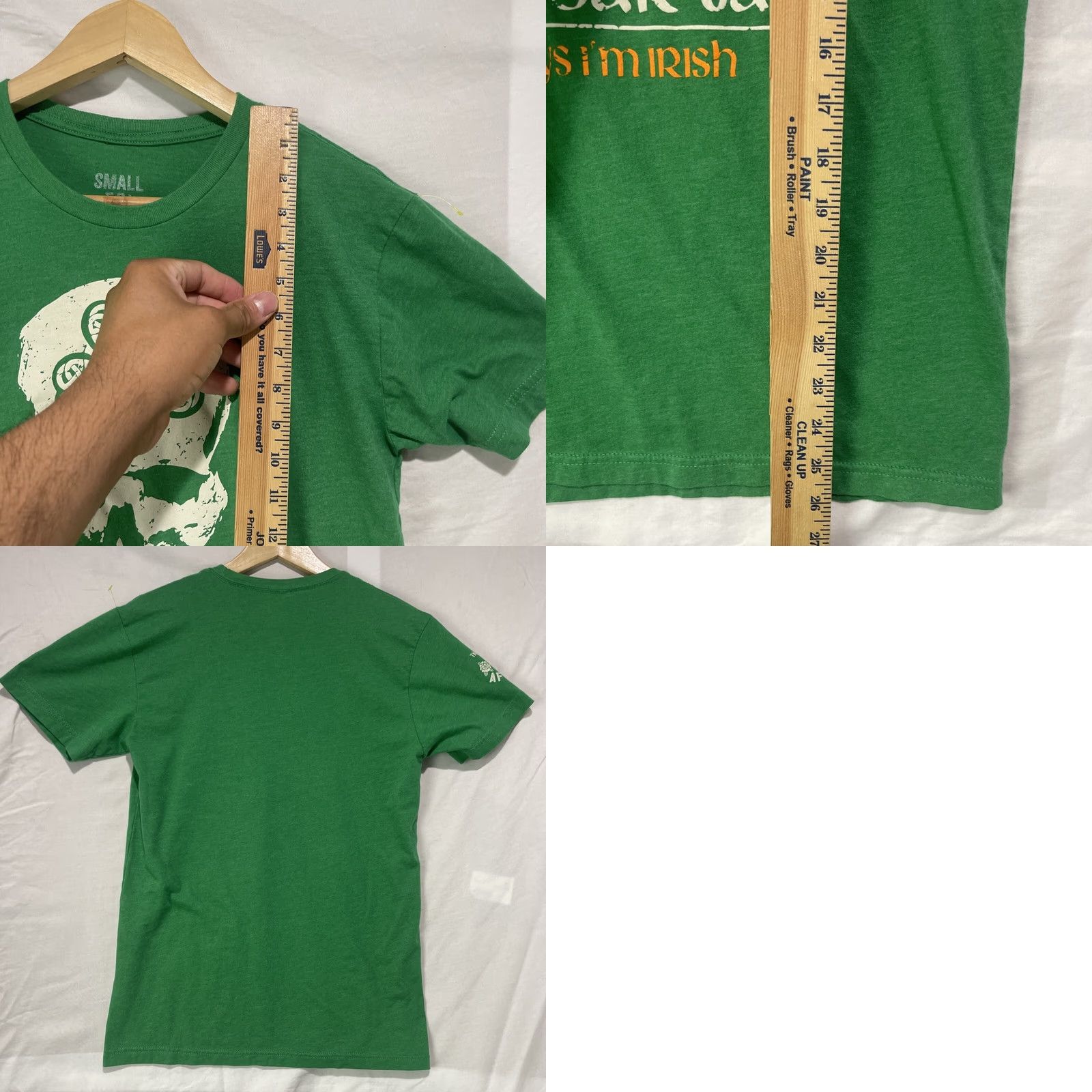Vintage Zero Foxtrot Shirt Mens Small Green Clover Leaf Irish Afterlife Club Tee Size US S / EU 44-46 / 1 - 8 Thumbnail