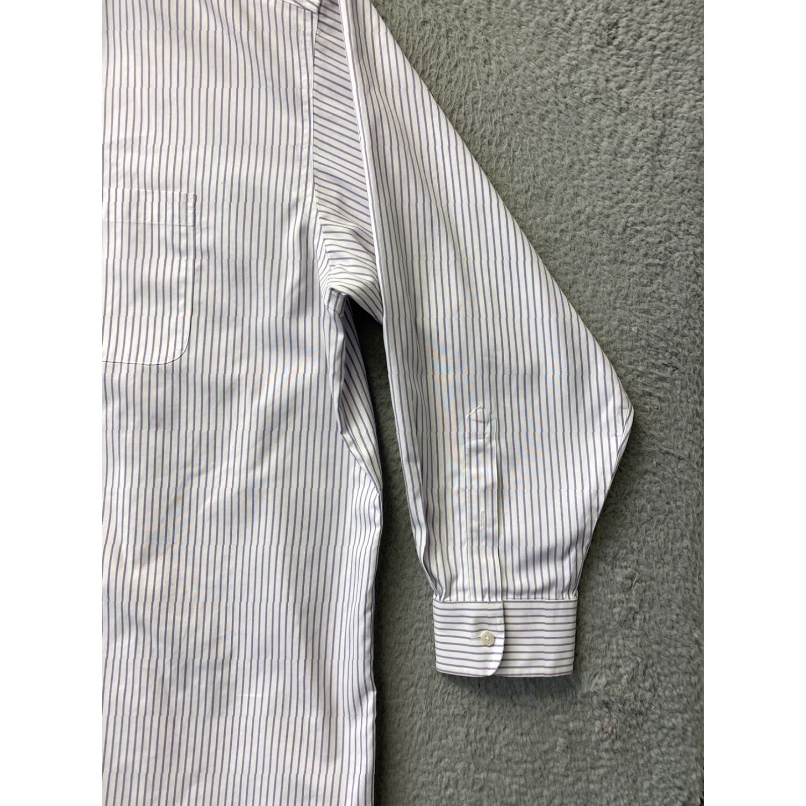 Roundtree & Yorke Roundtree & Yorke Shirt Mens Gold Label Long Sleeve Stripes 18.5 X 35 112-64 Size US XXL / EU 58 / 5 - 2 Thumbnail