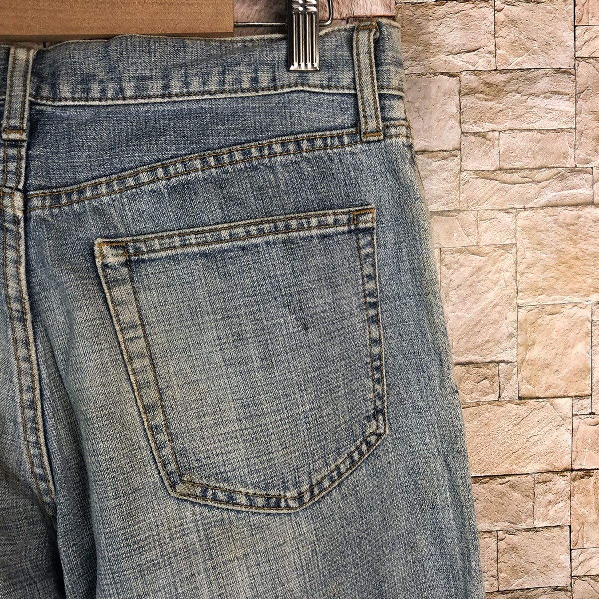 Japanese Brand Uniqlo japan vintage faded Blue Denim Pants #A955 Size US 30 / EU 46 - 17 Thumbnail
