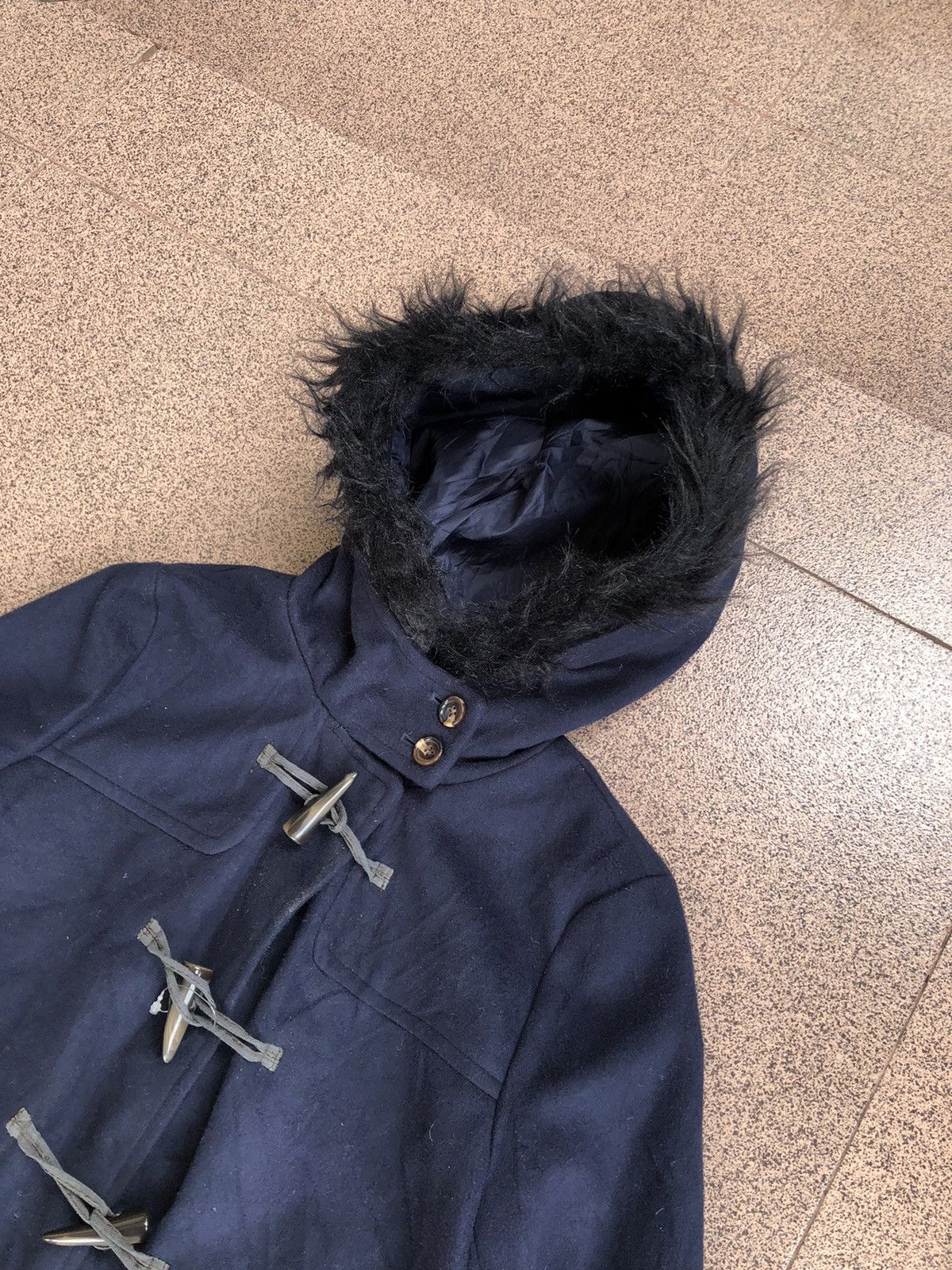 Japanese Brand Joky Gal Duffle Raccoon Jacket Size US S / EU 44-46 / 1 - 3 Thumbnail