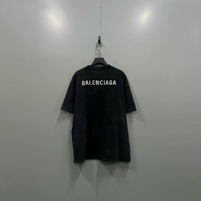 Balenciaga Balenciaga Behind the rhinestone logo short sleeve Size US M / EU 48-50 / 2 - 1 Thumbnail