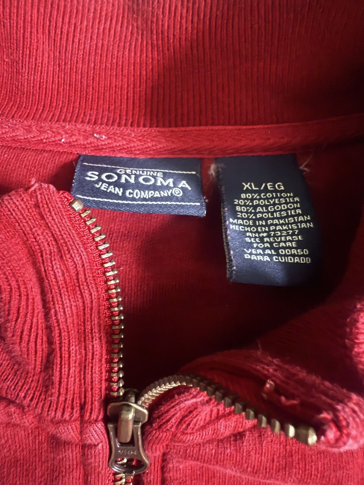 Sonoma Vintage Full Zip Track Jacket Stripes Men Retro Athletic Y2K Size US XL / EU 56 / 4 - 3 Thumbnail