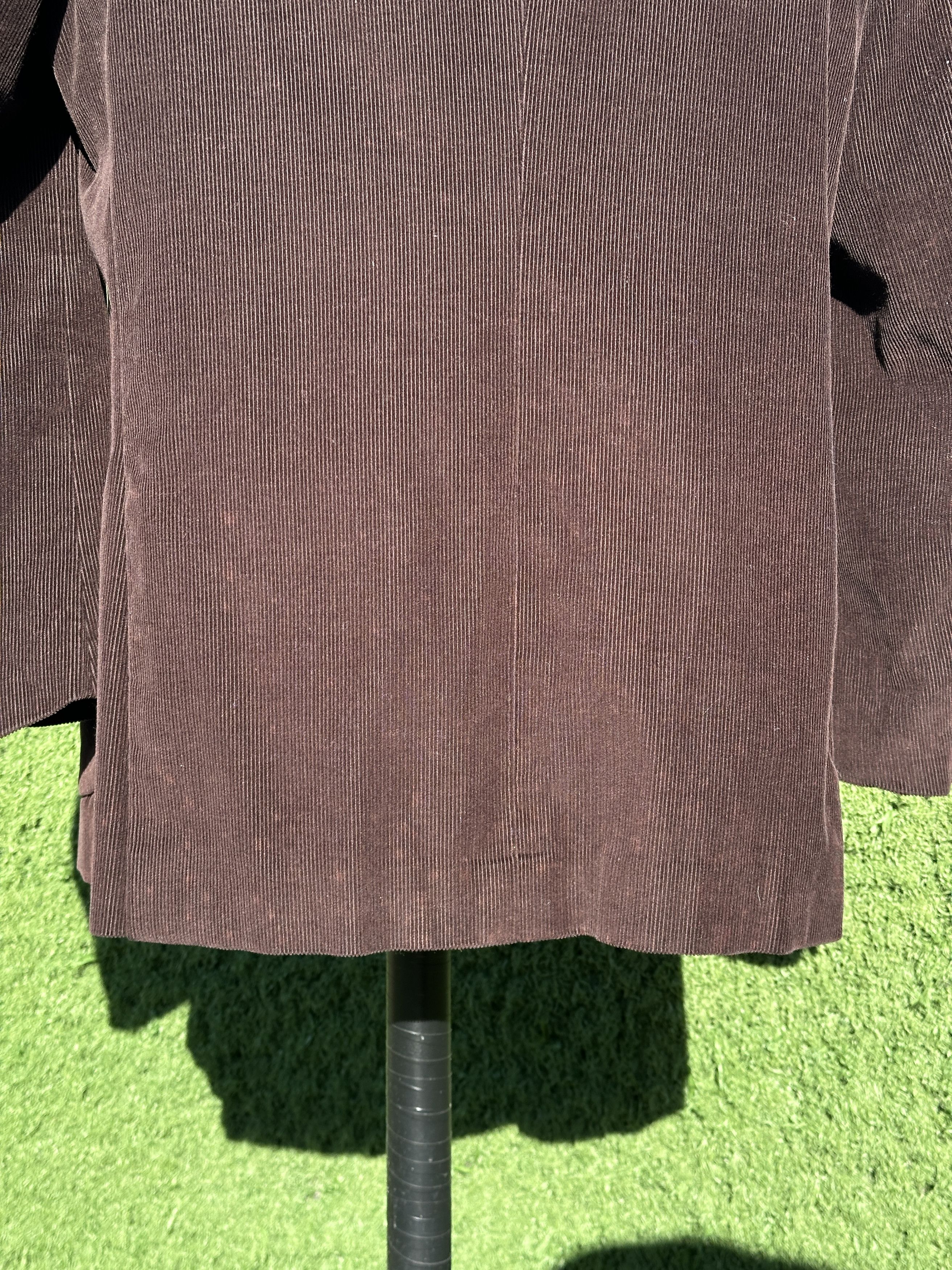 Isaia Rare Isaia Napoli Brown Corduroy Blazer Size 54 Drop 7R Size 54R - 13 Thumbnail