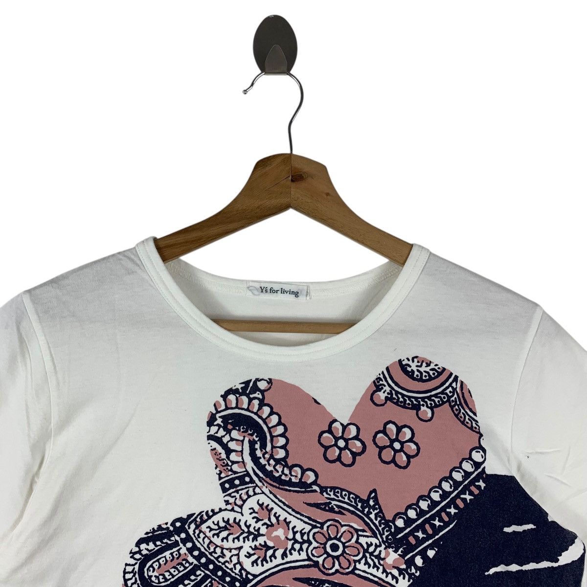 Yohji Yamamoto Vintage Y's for Living Yohji Yamamoto Paisley Flower TShirt Size US S / EU 44-46 / 1 - 2 Thumbnail