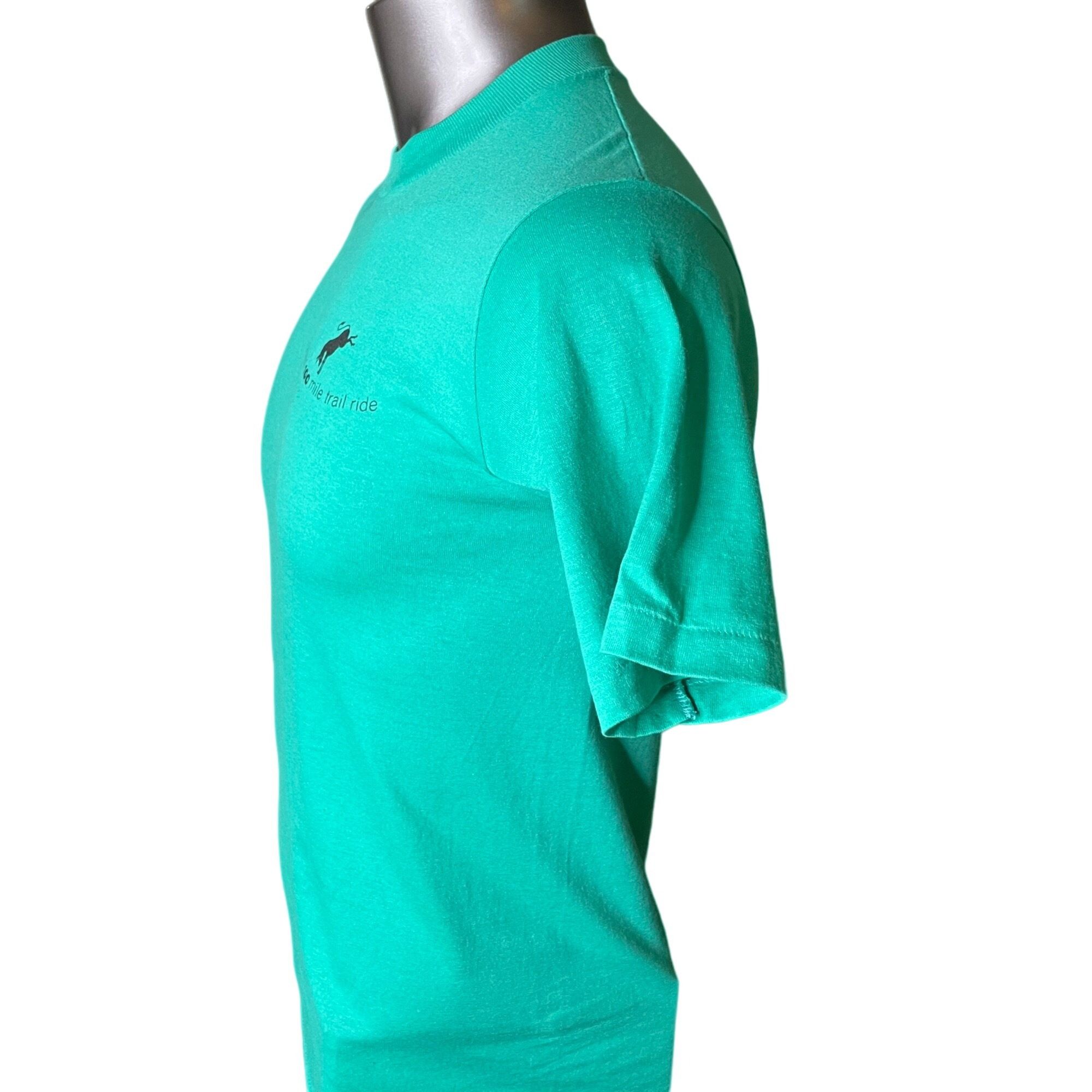 Other Mens T Shirt WNC 100 Mile Trail Ride Hoofprints Event Green Size US M / EU 48-50 / 2 - 4 Thumbnail