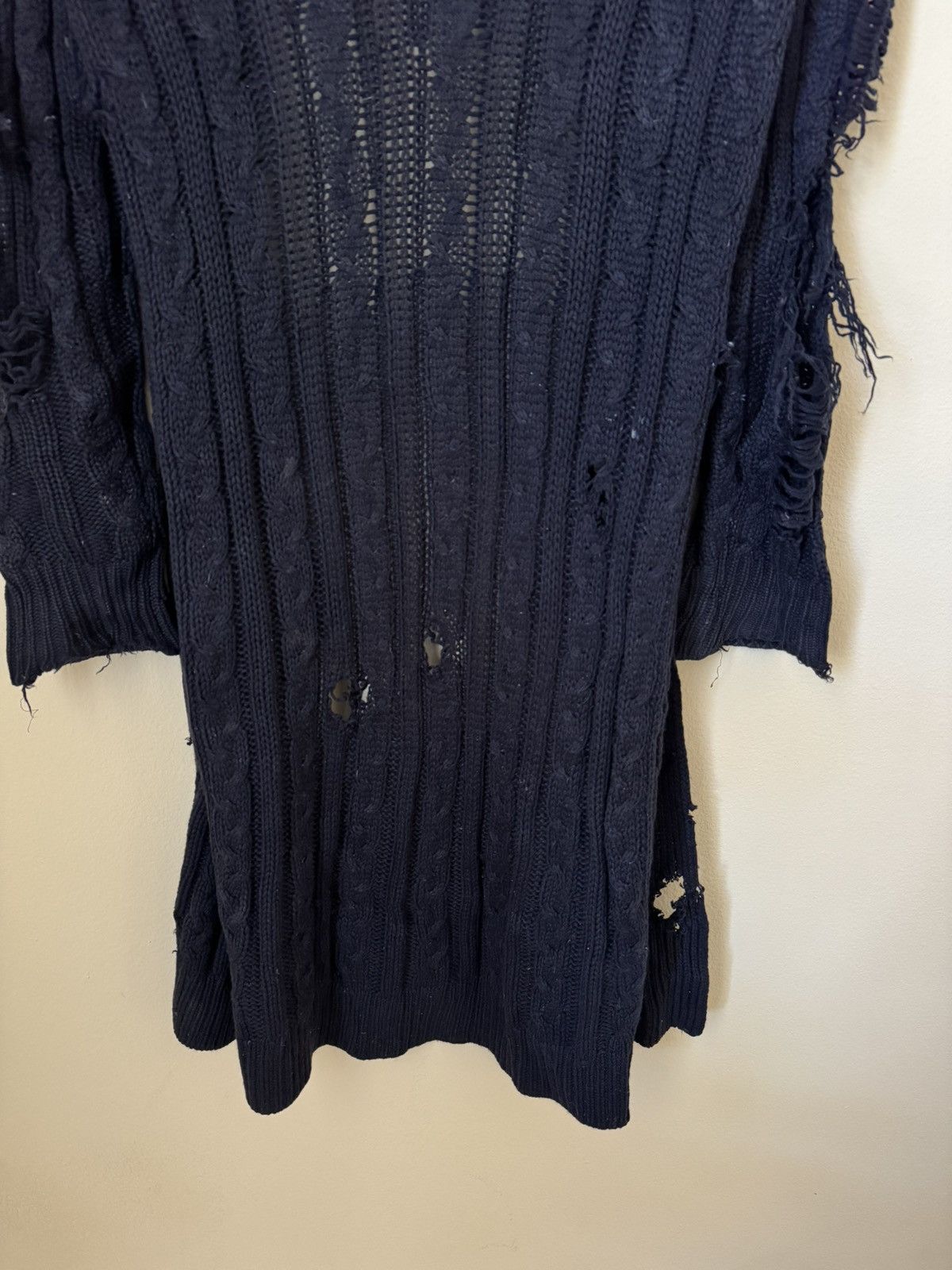 Loro Piana Loro Piana 100% Vicuna Cardigan Sweater Knit Navy Blue 40 Size US XXS / EU 40 - 14 Thumbnail