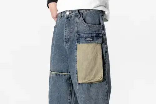 Other 2020S/S Simple Blue Japan Denim Pocket Jeans Size US 32 / EU 48 - 1 Thumbnail