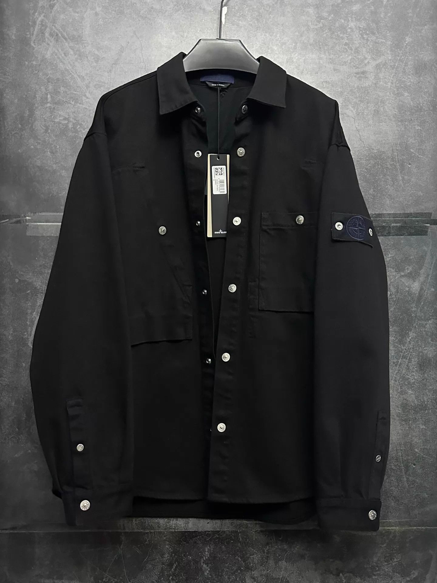 Stone Island Stone Island 25FW Denim Research Ghost Denim Jkt Black XL Size US XL / EU 56 / 4 - 1 Thumbnail