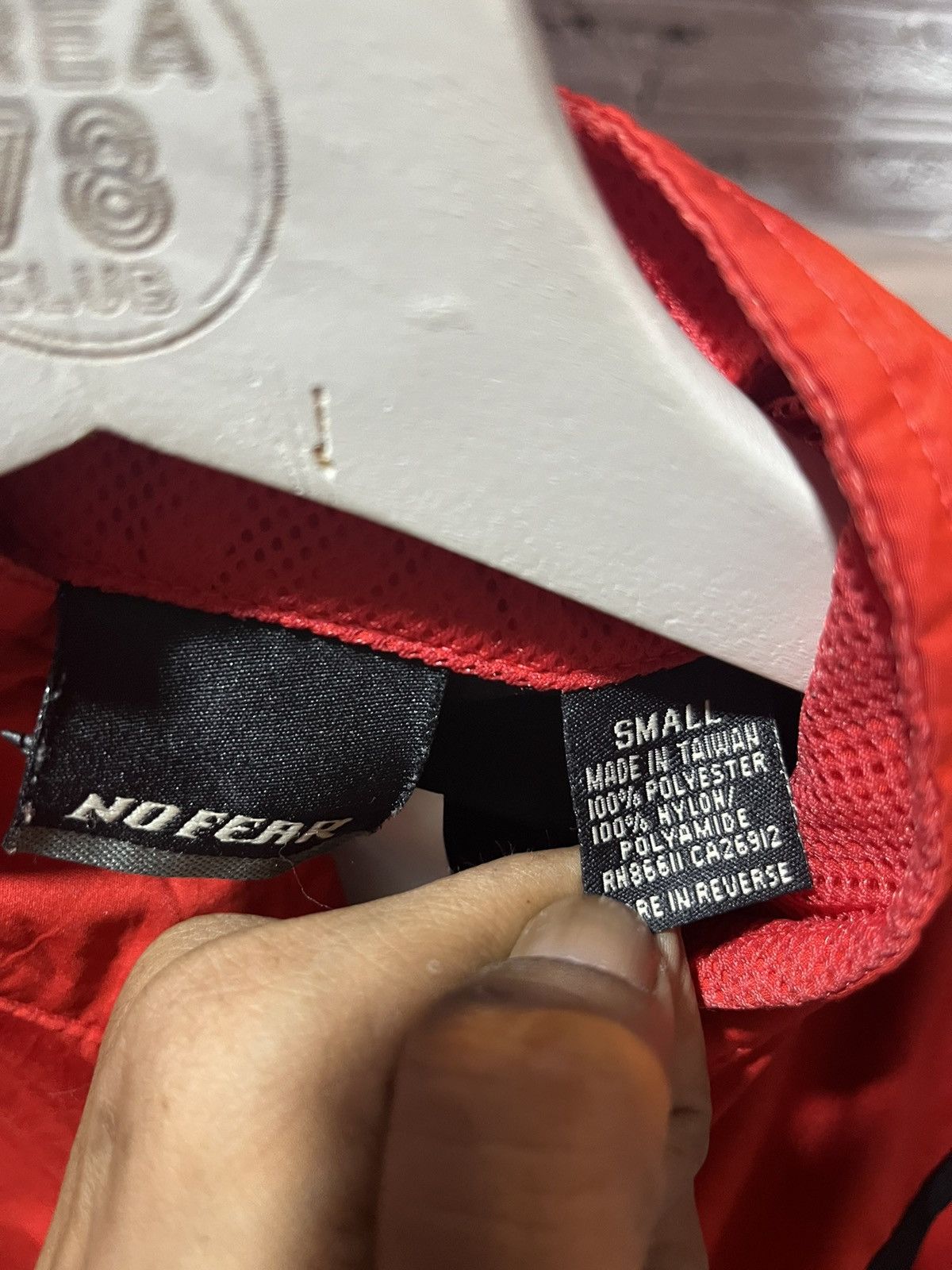 No Fear No Fear Red Black Vest Jacket Rubber Logo 90s Size US S / EU 44-46 / 1 - 5 Thumbnail