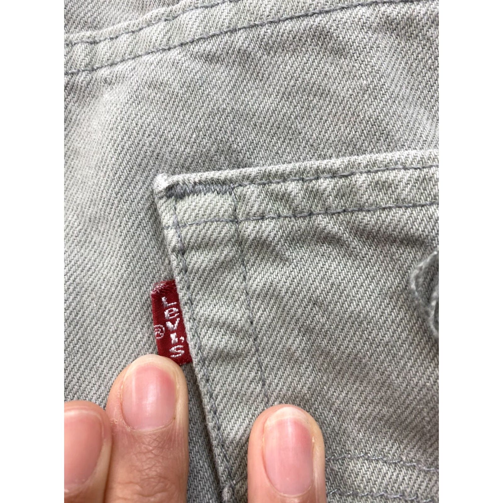 Levi's VINTAGE Levi’s 505 Jeans Mens 34x30 Tagged 36x32 Green Distressed Denim USA Zip Closure 505 Jeans Mens Green USA Vintage Distressed 34x30 Size US 34 / EU 50 - 4 Thumbnail