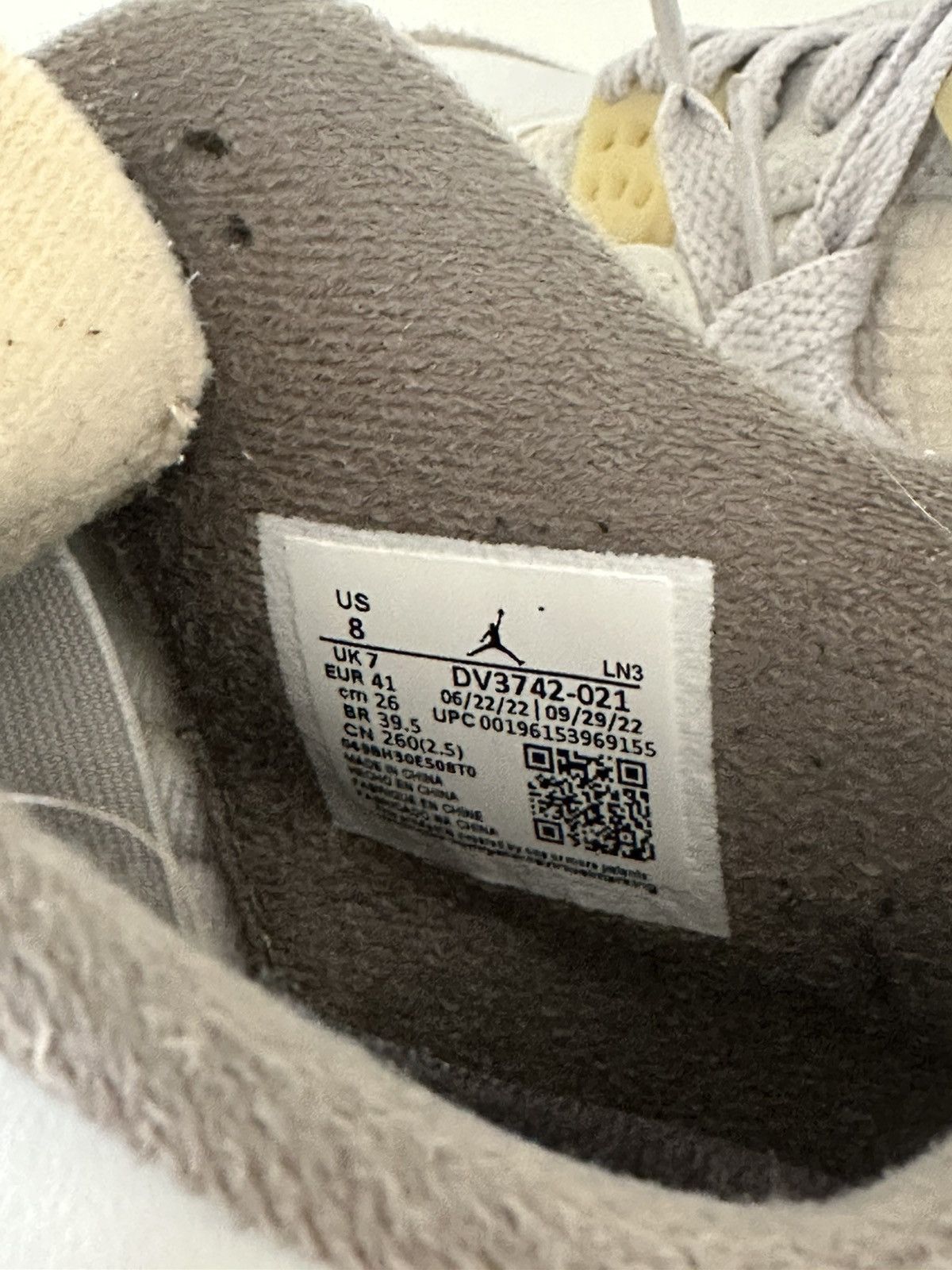 Jordan Brand Jordan 4 Retro SE Photon Dust/Pale Vanilla Size US 8 / EU 41 - 9 Thumbnail