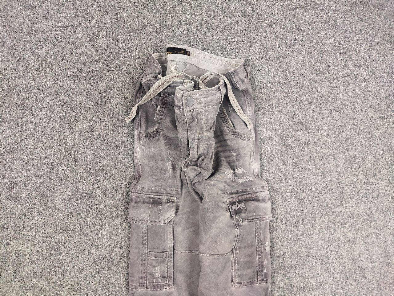 Alpha Industries Alpha Industries Straight Fabric Faded Gray Cargo Pants Size US 32 / EU 48 - 4 Thumbnail