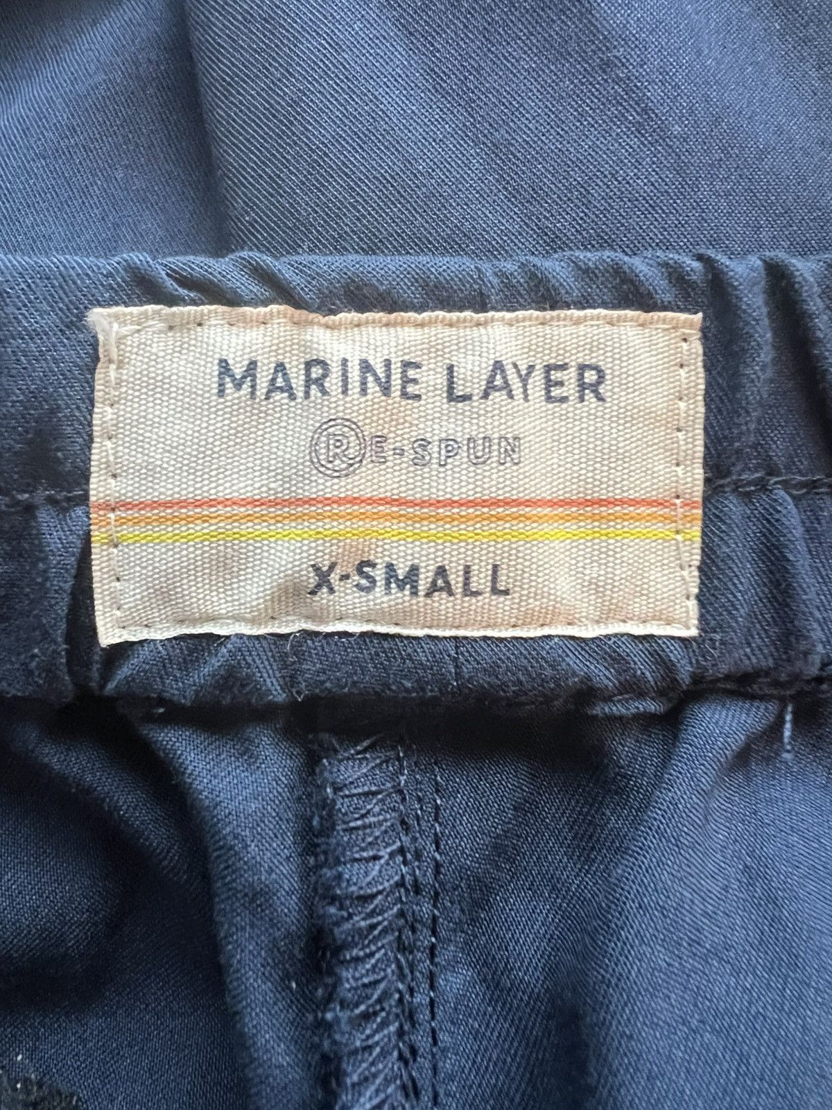 Marine Layer Marine Layer Re-Spun Allie Tapered Pants Navy Blue XS Size 26" / US 2 / IT 38 - 4 Thumbnail