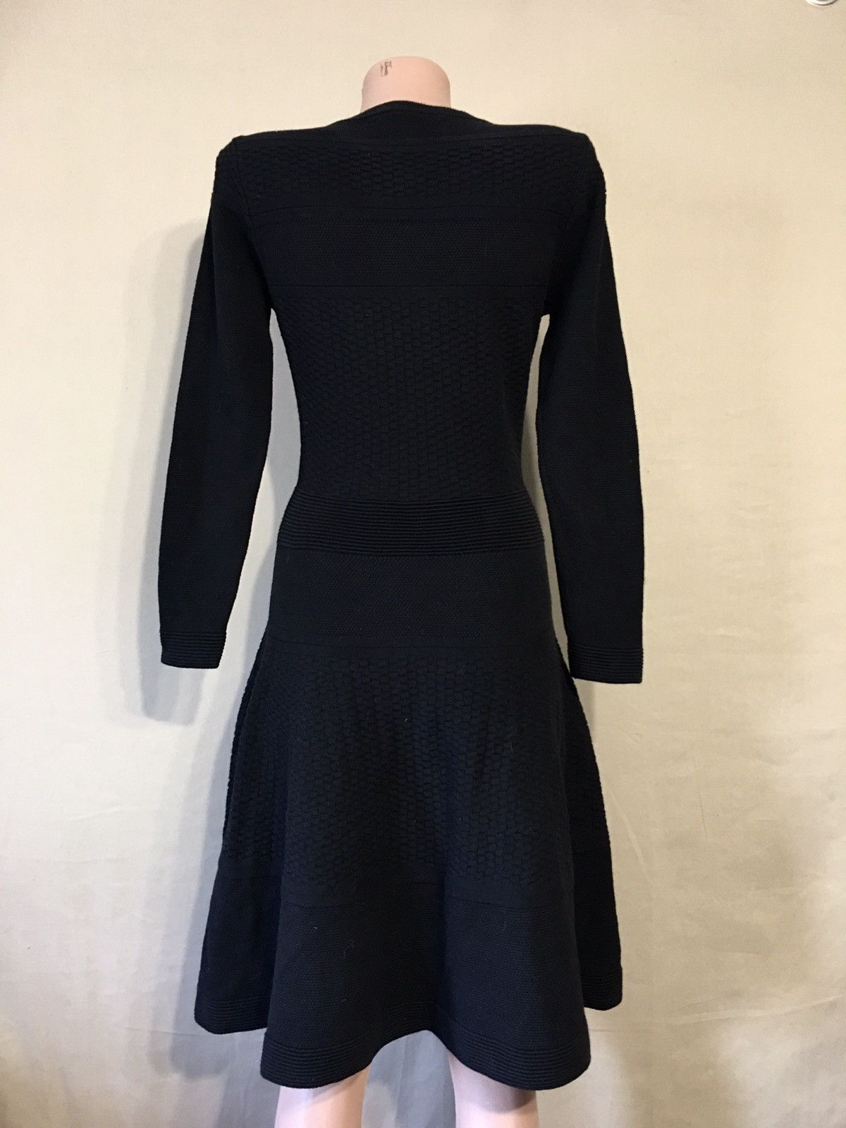 Sandro SANDRO Paris Black Knit Cotton Long Sleeve Dress Size 2 Size M / US 6-8 / IT 42-44 - 6 Thumbnail