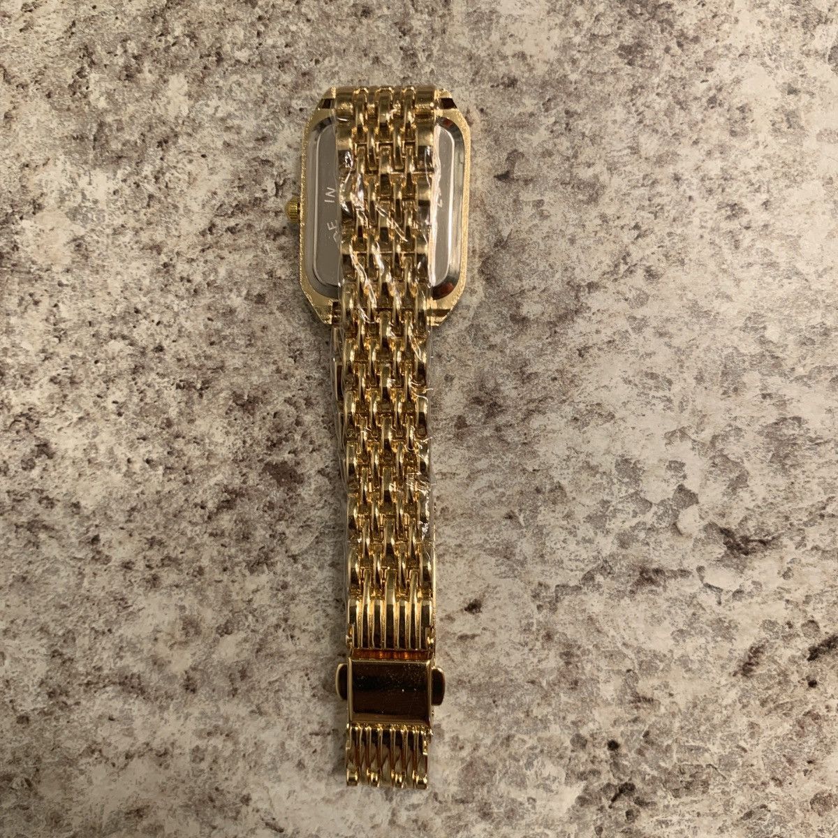 Other Gold analogue quartz watch with black face watch Size ONE SIZE - 3 Thumbnail