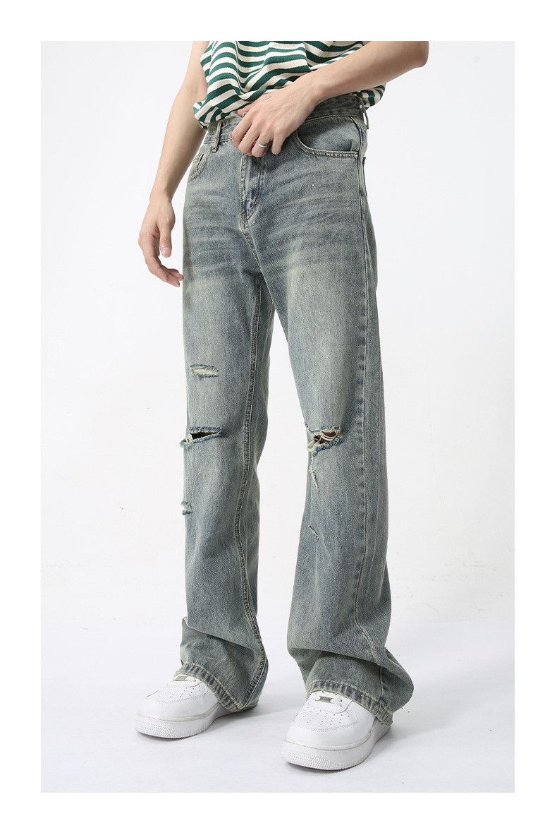 Japanese Brand × Jean Retro washed cool bootcut ripped jeans Size US 32 / EU 48 - 2 Thumbnail