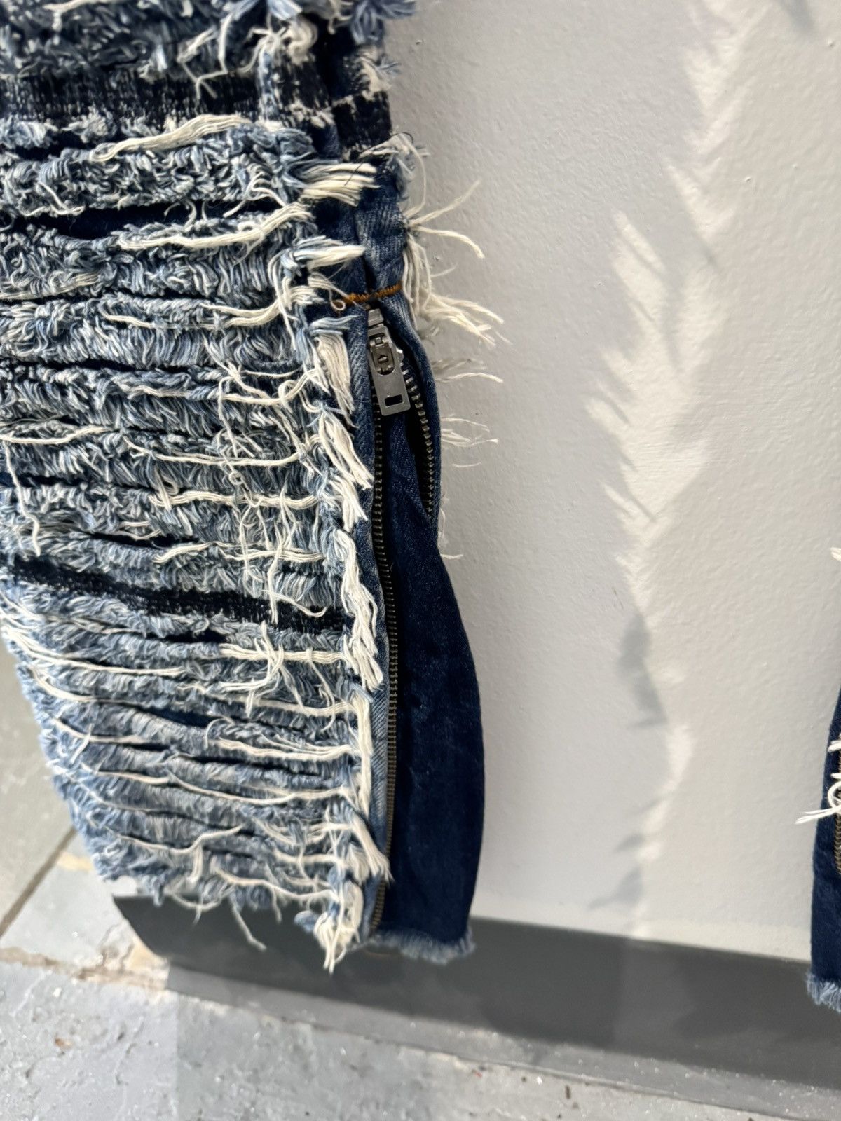 Alyx Alyx X Blackmeans Frayed Denim Jeans Size US 32 / EU 48 - 3 Thumbnail