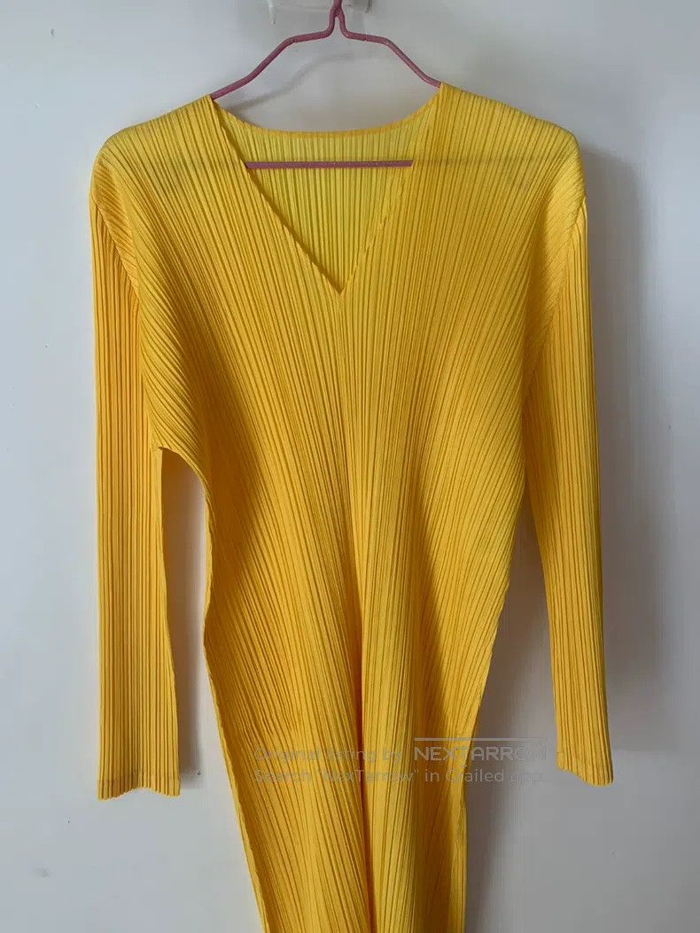 Issey Miyake Issey Miyake Yellow Maxi Skirt Size L / US 10 / IT 46 - 3 Thumbnail