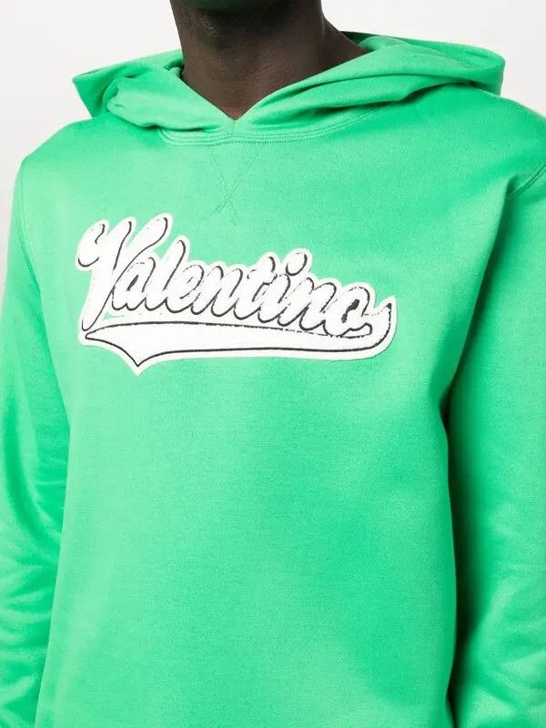 Valentino o1y0525 Logo Hoodie in Green Size US L / EU 52-54 / 3 - 2 Thumbnail