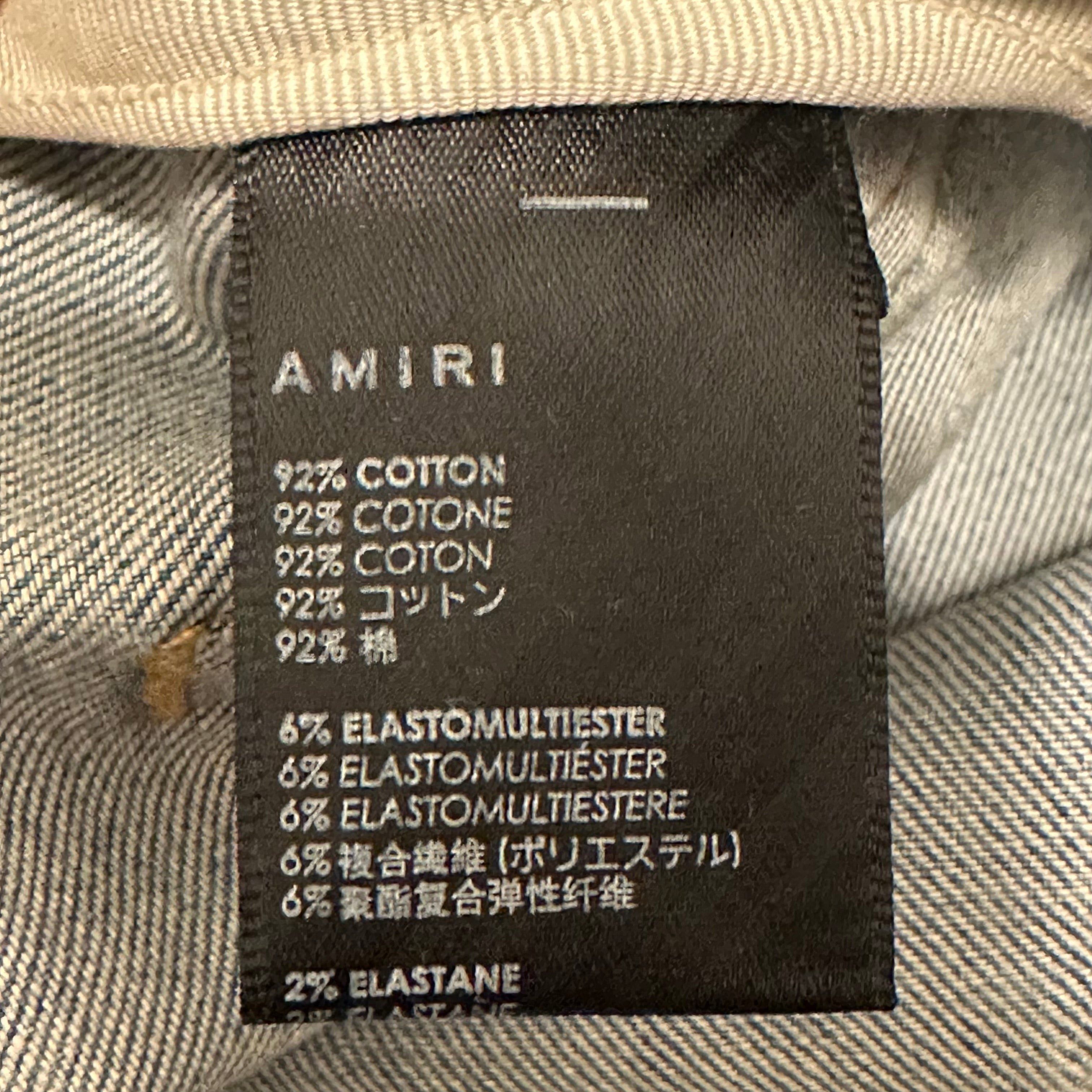 Amiri Amiri MX2 Multicolor Flannel Blue Denim Jeans Sz 38 Size US 38 / EU 54 - 6 Thumbnail