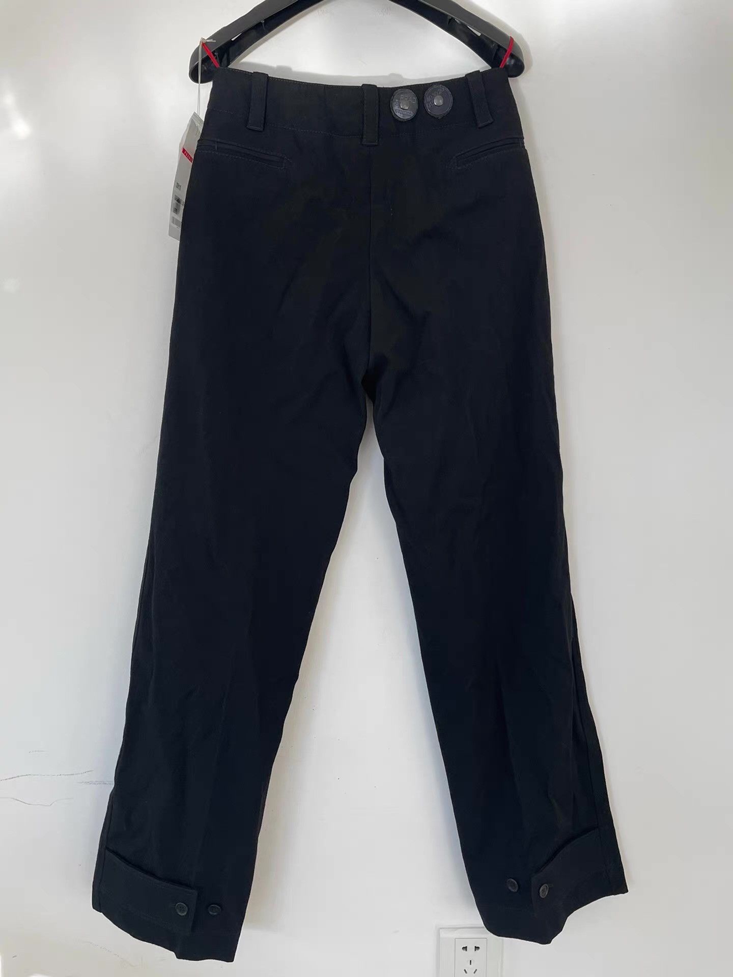 Prada Prada Red Label Women's Wool-Blend Straight-Leg Pants Ｑ21 Size 40" / US 18 - 2 Thumbnail