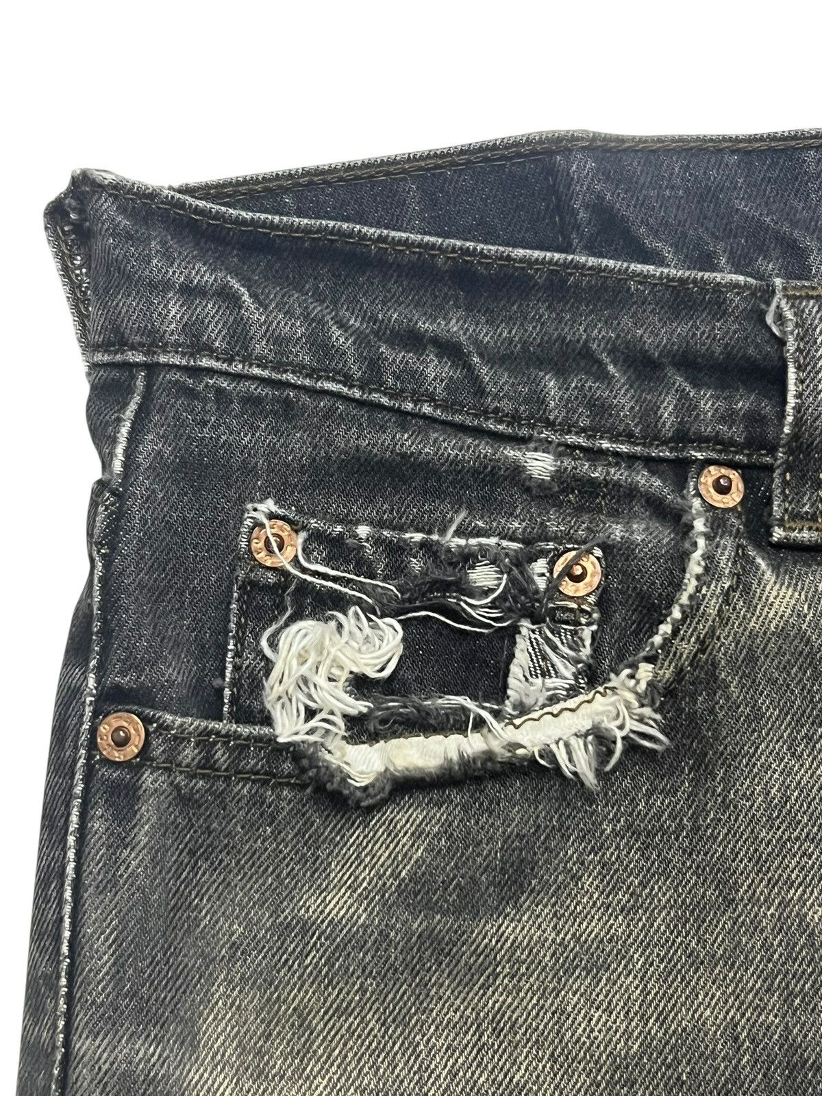 Levi's Vintage 90s Levi’s 515 - Black Mud Wash Denim Size US 29 - 8 Thumbnail