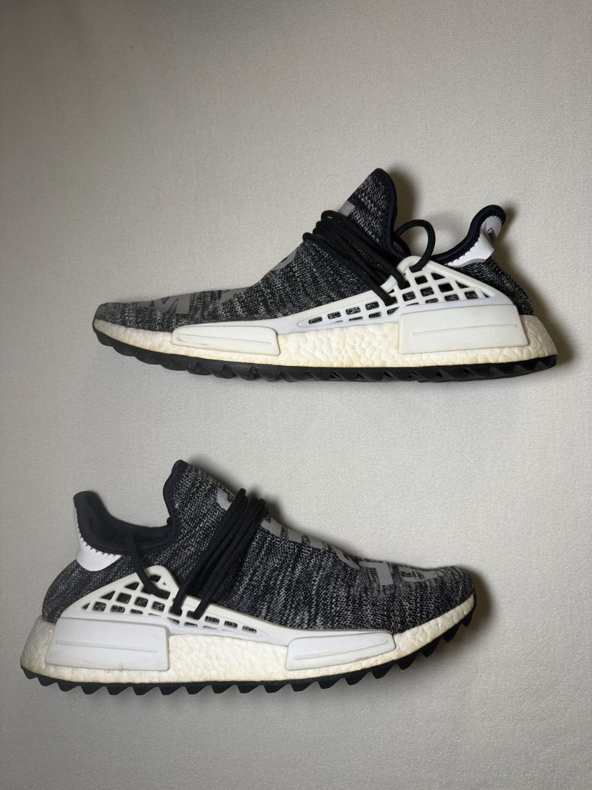 Adidas × Pharrell Adidas Pharrell NMD Human Race Trail Oreo Size US 11 / EU 44 - 2 Thumbnail