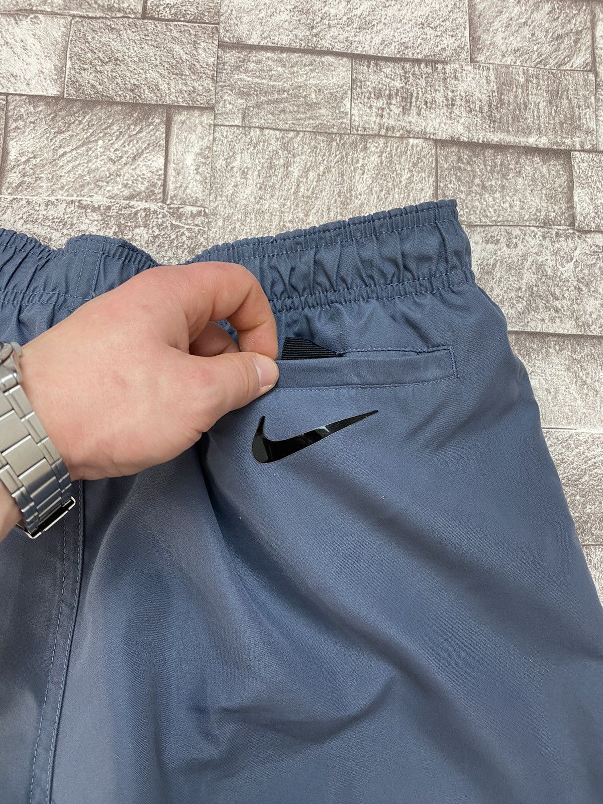 Nike × Vintage Vintage Y2K style shorts big logo swim M Size US 32 / EU 48 - 14 Thumbnail