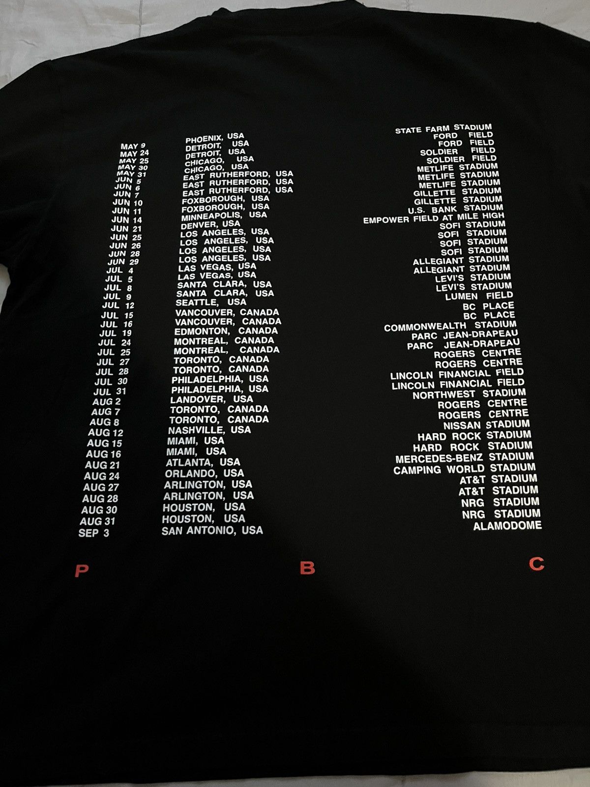 Playboi Carti × The Weeknd × Travis Scott Playboi Carti The Weekend Tour Merch Size US XL / EU 56 / 4 - 4 Thumbnail