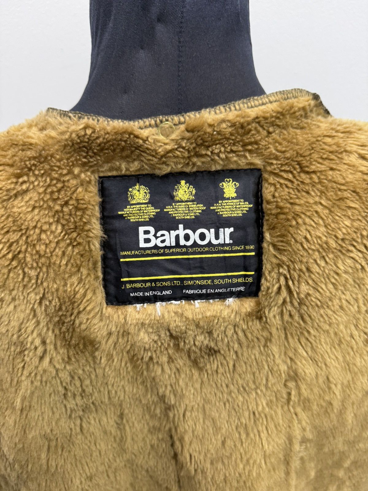 Barbour Vintage Barbour Lining Warm Pile Fur Liner Gilet Vest Size US L / EU 52-54 / 3 - 3 Thumbnail