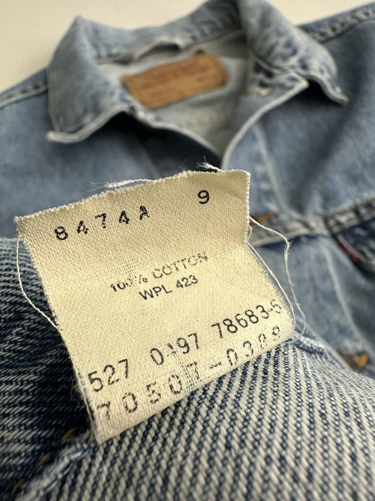 Levi's × Levi's Vintage Clothing × Vintage Vtg 90s Levi's 527 Buttons Stamp Trucker Jacket Made in USA Size US M / EU 48-50 / 2 - 8 Thumbnail