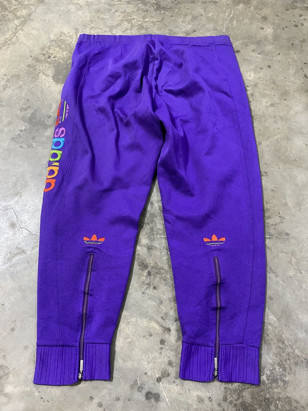 Adidas × Vintage Vintage 90s Adidas Colour Block Logo Running Pants 🔥imn Size US 34 / EU 50 - 2 Thumbnail