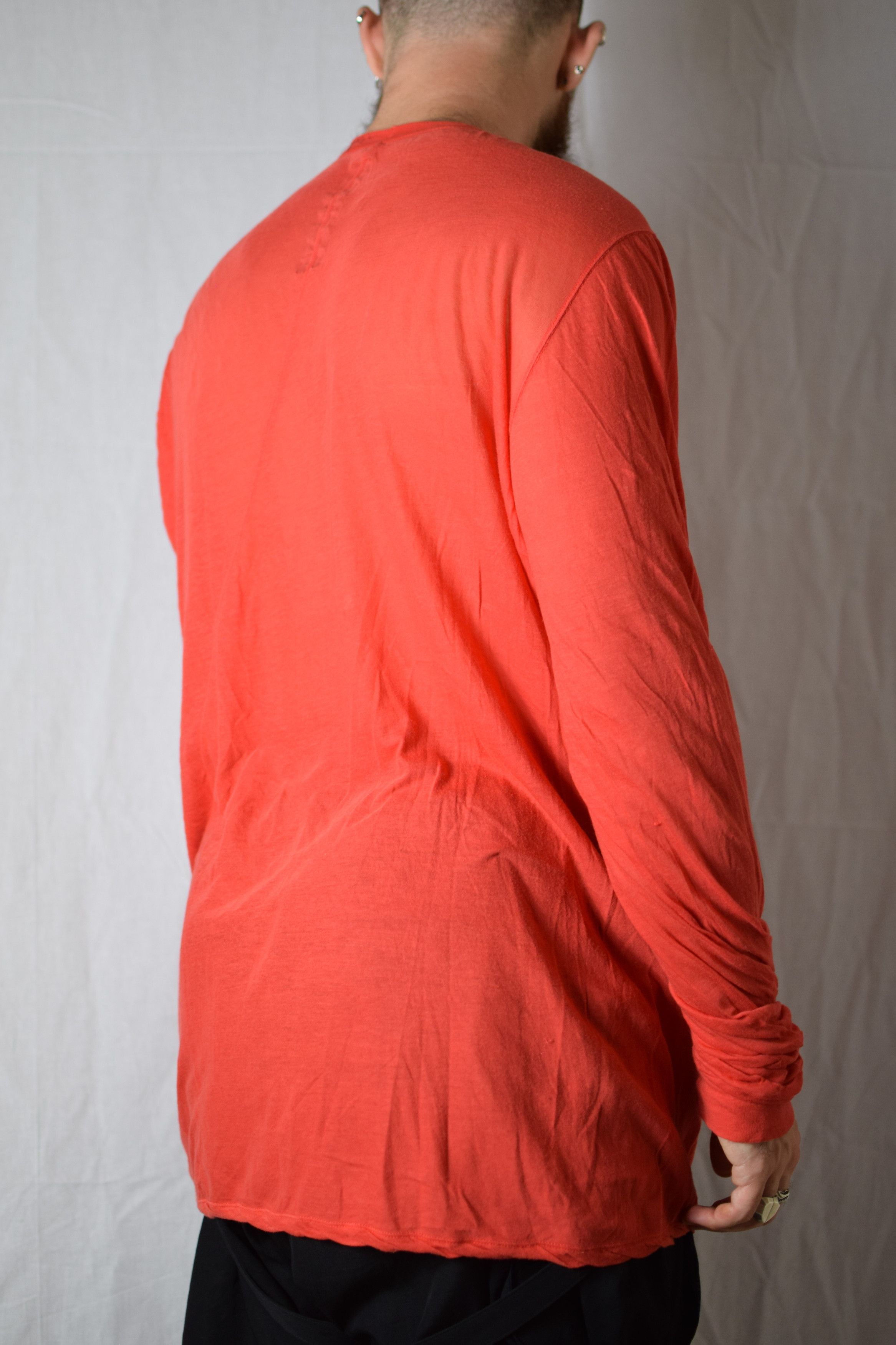 Rick Owens Rick Owens SS17 Red Longsleeve - RU17S9266-UC Size US M / EU 48-50 / 2 - 4 Thumbnail