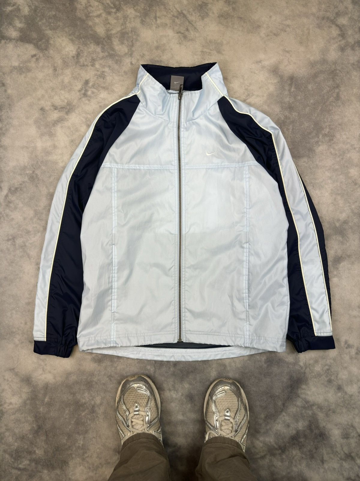 Nike × Nike ACG × Vintage NIKE VINTAGE BABY BLUE NYLON LIGHT JACKET DRILL Y2K RARE Size US M / EU 48-50 / 2 - 4 Thumbnail