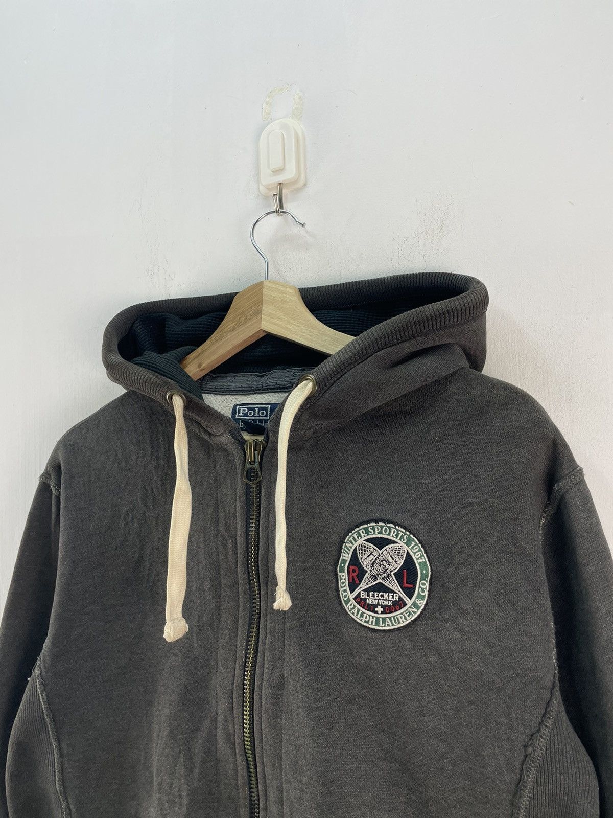 Polo Ralph Lauren Vintage 90s Polo Ralph Lauren Hoodie Winter Sport Blecker NY Size US S / EU 44-46 / 1 - 4 Thumbnail