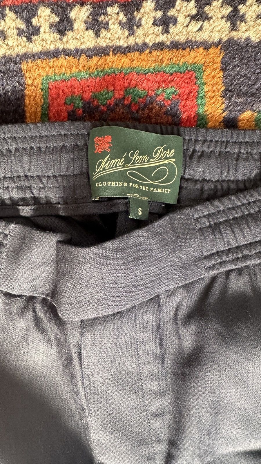Aime Leon Dore Aime Leon Dore Wool Suit Trousers, Navy Size US 30 / EU 46 - 2 Thumbnail