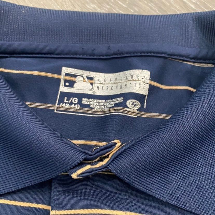 MLB MLB Milwaukee Brewers Polo Men Large Bin H-31 Size US L / EU 52-54 / 3 - 3 Thumbnail