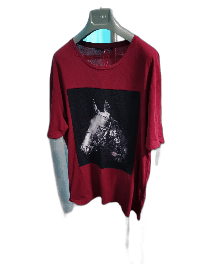 Gucci Gucci Short Sleeve T-Shirt with Horse Motif Size US L / EU 52-54 / 3 - 1 Thumbnail