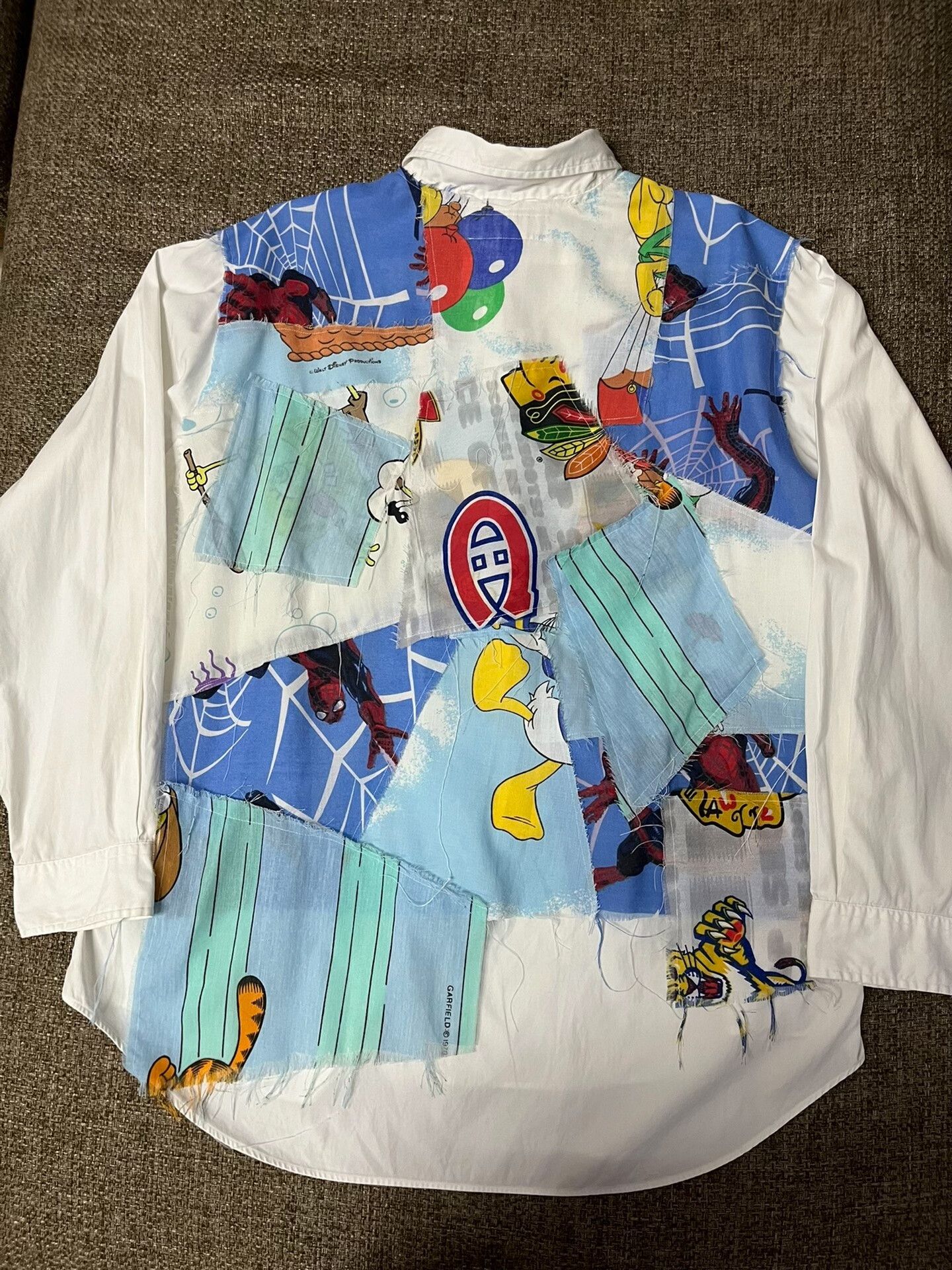 DISCOVERED Unique Remake Patchwork Casual Shirt Size US M / EU 48-50 / 2 - 1 Thumbnail