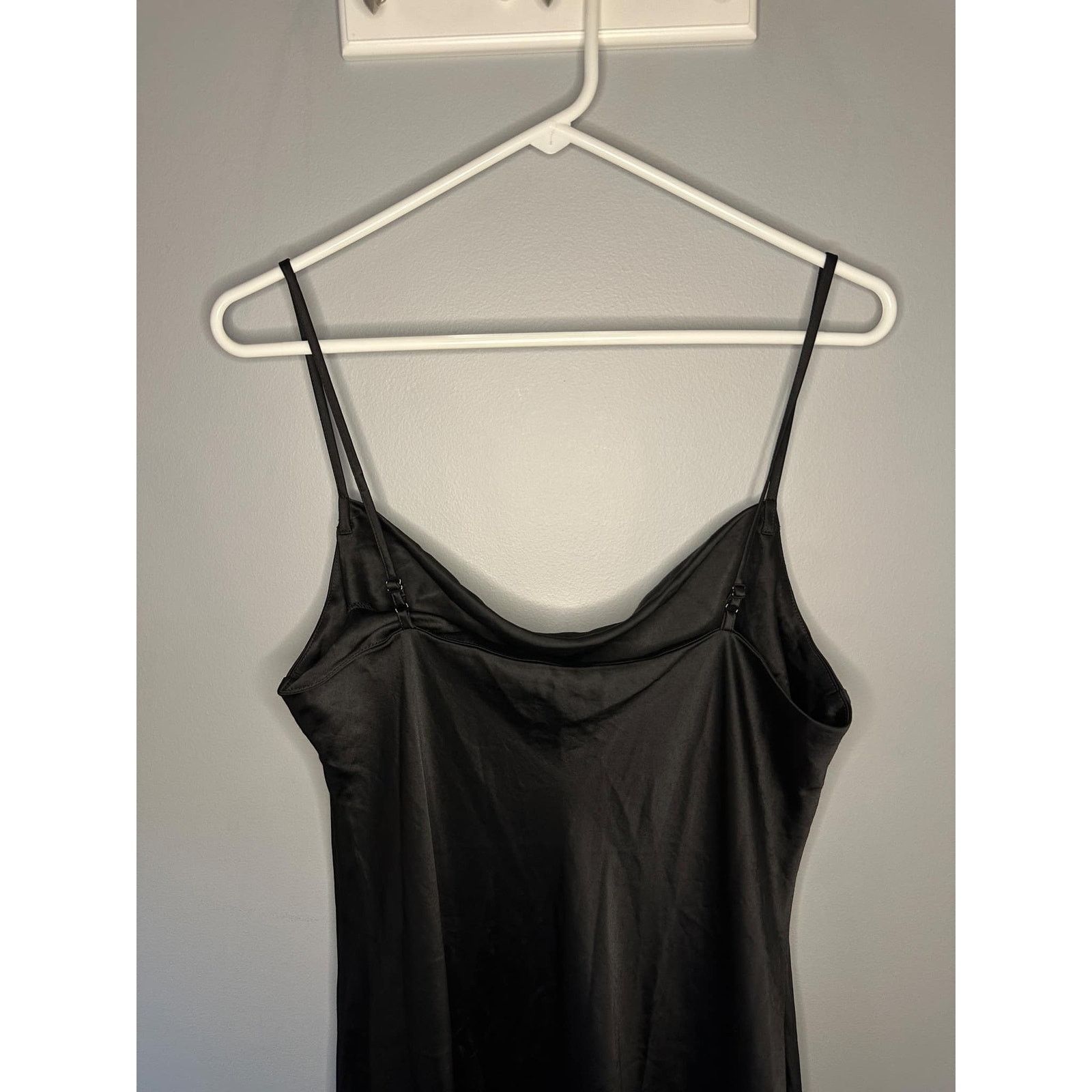 Express Express Satin Cowl Neck Midi Slip Dress Black Women's Size L Size L / US 10 / IT 46 - 5 Thumbnail